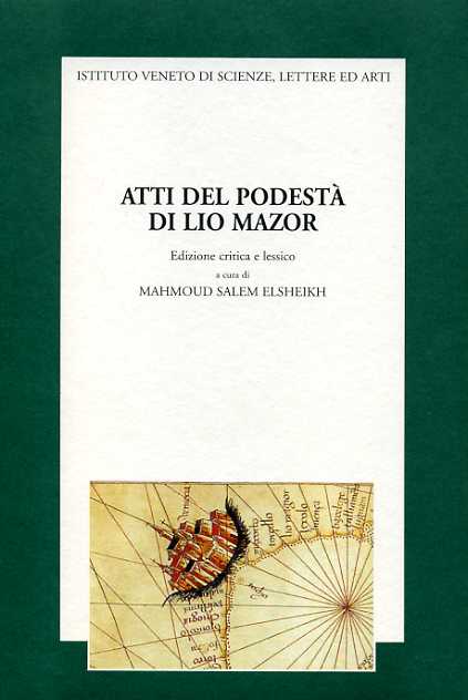 9788886166775-Atti del Podestà di Lio Mazor.