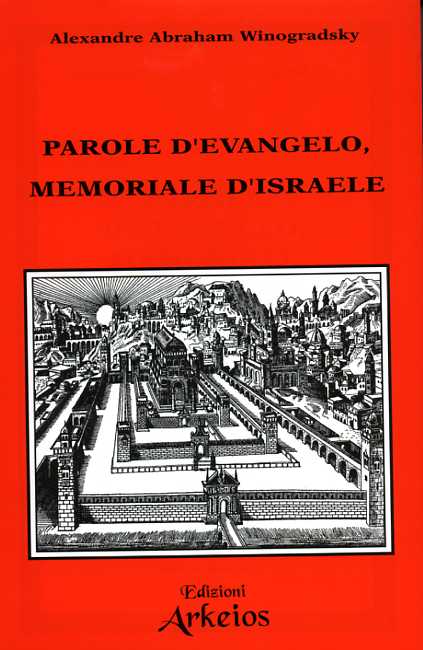 9788886495110-Parole d'Evangelo, memoriale d'Israele.