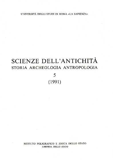 9788824003131-Scienze dell' Antichità. Storia Archeologia Antropologia. Vol.5 (1991).