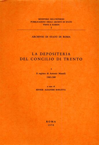 La depositeria del Concilio di Trento. Vol.I: Il registro di Antonio Manelli 154