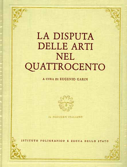 9788824030540-La disputa delle Arti nel Quattrocento.