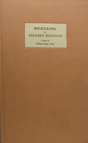 Bibliografia di Bernard Berenson.