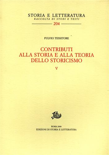 9788887114447-Contributi alla storia e alla teoria dello storicismo. Vol.V.