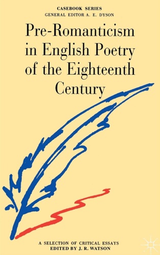 9780333396391-Pre-Romanticism in English Poetry of the Eighteenth Century.  A selection of cri