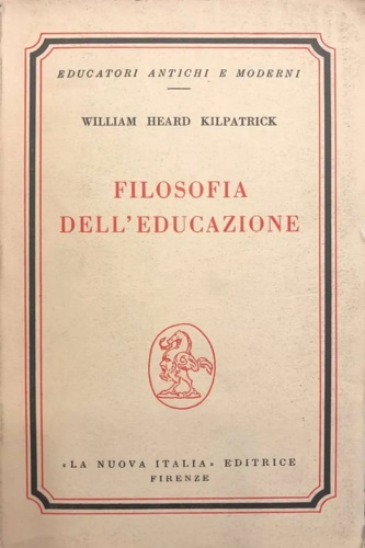 Filosofia dell'educazione.