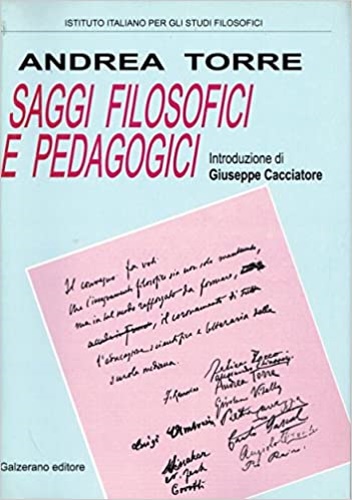 Saggi filosofici e Pedagogici.