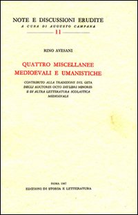 9788884986757-Quattro miscellanee medioevali e umanistiche. Contributo alla tradizione del Get