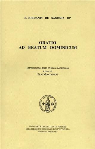 Oratio ad beatum Dominicum.