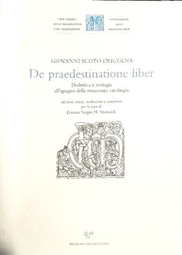 De Praedestinatione liber.