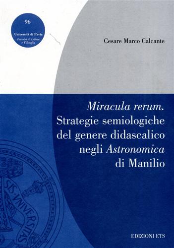 9788846704863-Miracula rerum. Strategie semiologiche del genere didascalico negli Astronomica