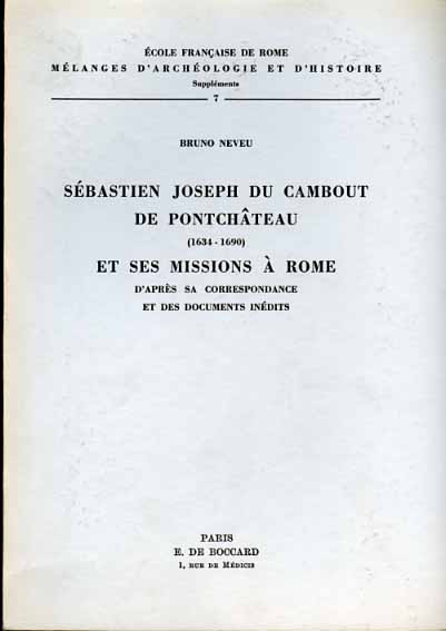 9782728304134-Sébastien Joseph du Cambout de Pontchâteau (1634-1690) et ses missions à Rome. D