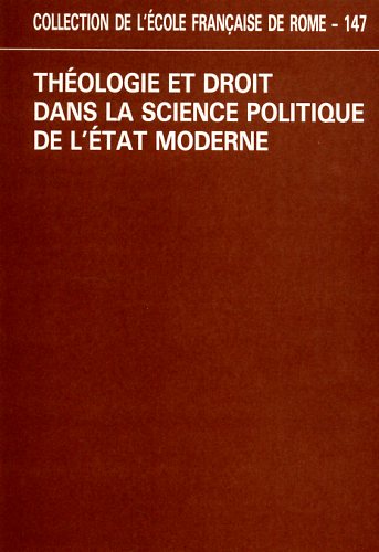 9782728302239-Théologie et droit dans la science politique de l'Etat moderne.