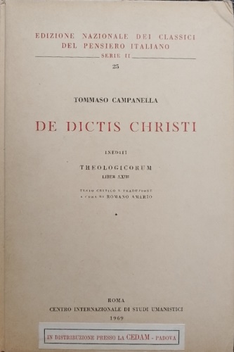 De dictis Christi.