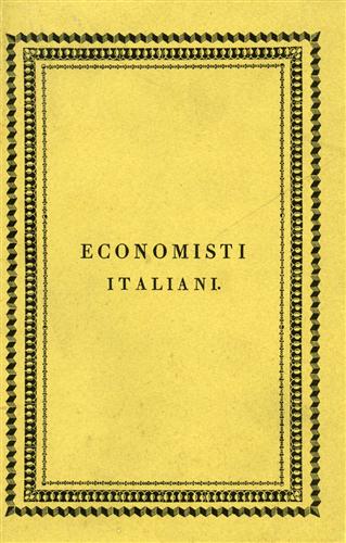 Elementi di economia pubblica. Continuazione.