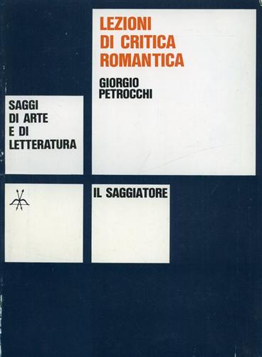 Lezioni di critica romantica.