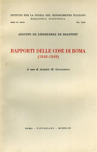 Rapporti delle cose di Roma (1848-1849).