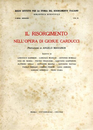 Il Risorgimento nell'opera di Giosue Carducci.