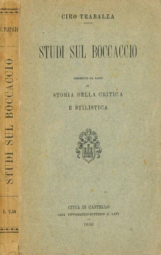 Studi sul Boccaccio.