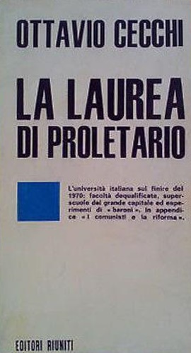 La laurea di proletario.