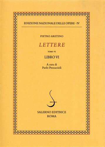 9788884023803-Lettere. Tomo VI. Libro VI.