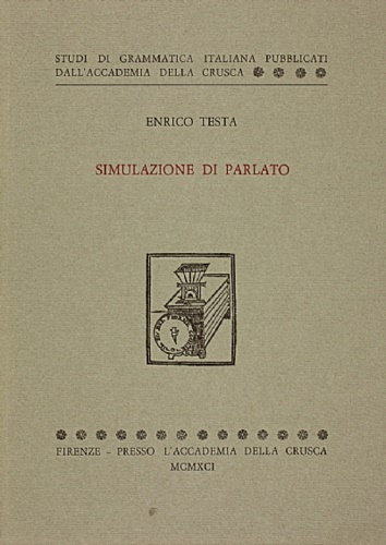 9788887850192-Simulazione di parlato. Fenomeni dell'oralità nelle novelle del Quattro-Cinquece