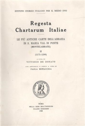 Regesta Chartarum Italiae.