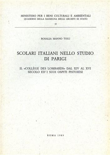 9788871250021-Scolari italiani nello Studio di Parigi. Il 