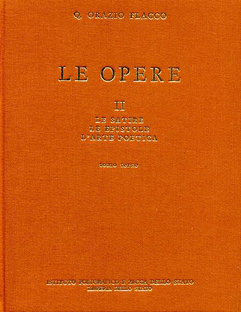 9788824037709-Le Opere. Vol.II: tomi III,IV: Le Epistole. L'Arte poetica.