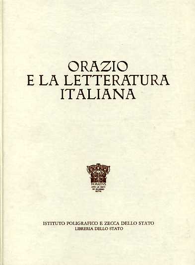 9788824039857-Orazio e la letteratura italiana. Contributi alla storia della fortuna del poeta