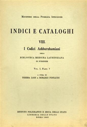 9788824030892-I Codici Ashburnhamiani. Biblioteca Mediceo-Laurenziana di Firenze. Vol.I, fasc.