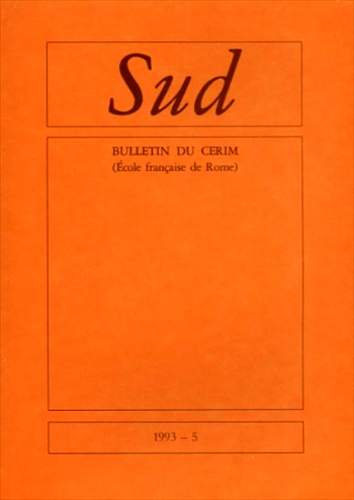 Bulletin du CERIM. 1993,n.5. Sud.