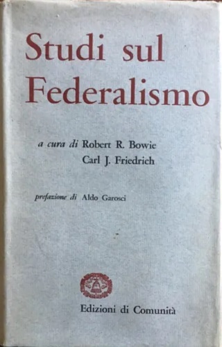 Studi sul federalismo.