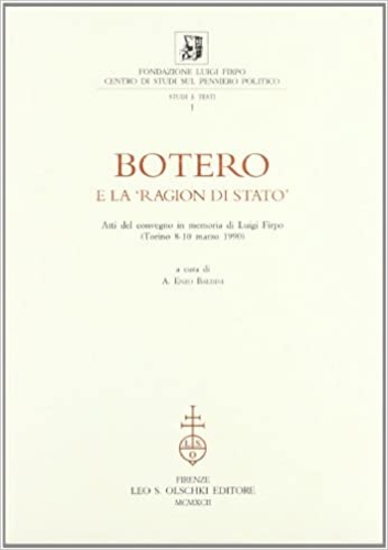 9788822239709-Botero e la 'Ragion di Stato.