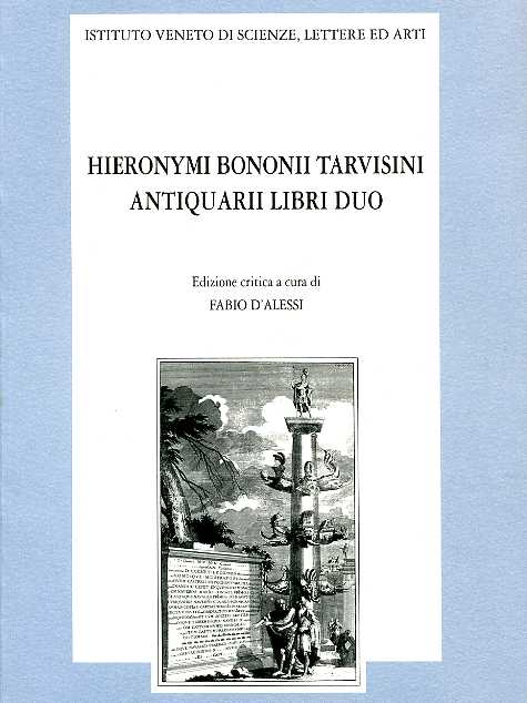 9788886166157-Hieronymi Bononii Tarvisini Antiquarii libri duo.