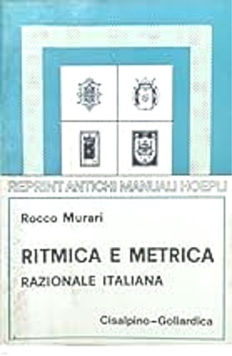 9788820500665-Ritmica e metrica razionale italiana.