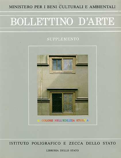 Bollettino d'arte. Supplemento,6: Il colore nell'edilizia storica.