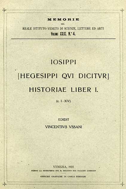 Historiae liber I. (c.I-XIV).