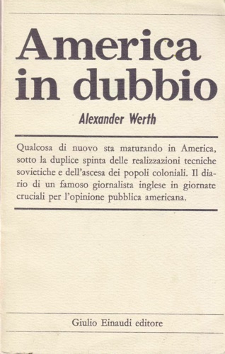 L'America in dubbio.