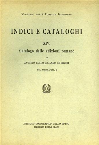 9788824030694-Le Edizioni Romane di Blado Asolano, vol.Unico,fascicolo 4.