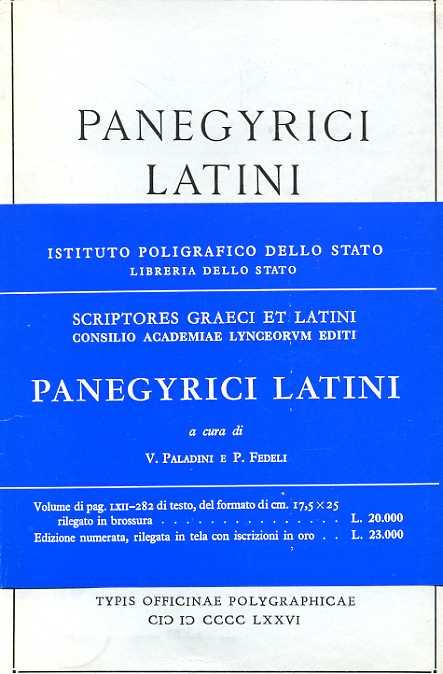 9788824030441-Panegyrici latini.