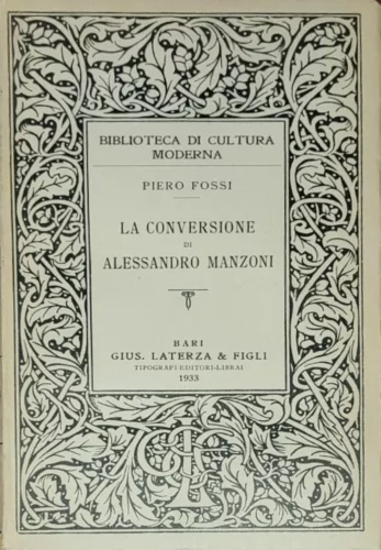 La conversazione di Alessandro Manzoni.