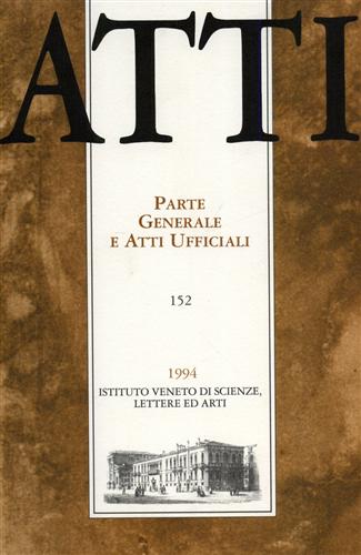 Atti. Parte Generale e Atti Ufficiali. N.152.