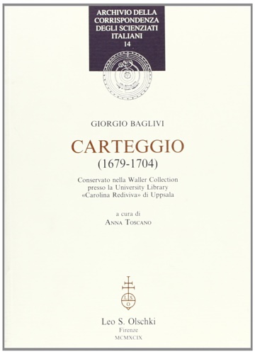 9788822248046-Carteggio (1679-1704). Conservato nella Waller Collection presso la University L