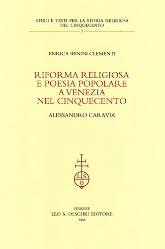 9788822248367-Riforma religiosa e poesia popolare a Venezia nel Cinquecento. Alessandro Caravi