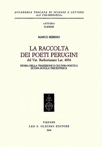 9788822248633-La raccolta dei poeti perugini del Vat. Barberiniano Lat. 4036. Storia della tra