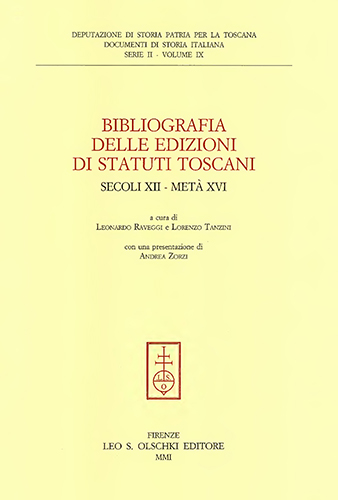 9788822250063-Bibliografia delle edizioni di statuti toscani (secoli XII-metà XVI).