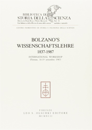 9788822239235-Bolzano's Wissenschaftslehre. 1837-1987.