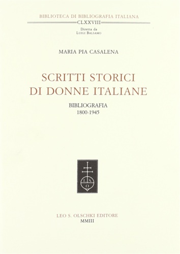 9788822252616-Scritti storici di donne italiane. Bibliografia (1800-1945).