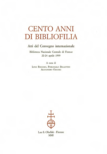 9788822250025-Cento anni di bibliofilia.