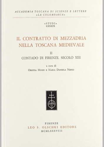 9788822235596-Il Contratto di mezzadria nella Toscana medievale. Tomo II: Contado di Firenze,